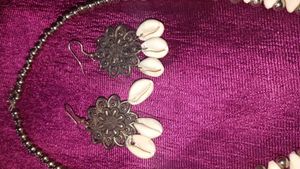 Shell Necklace Oxidised
