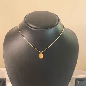 Dailywear Oval Pendant Necklace Anti-tarnish