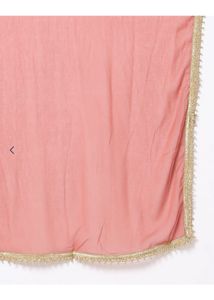 Elegant Pink Kurta with Palazzo and Dupatta