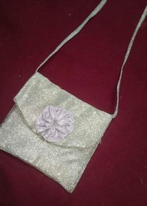 Sparkly Silver Sling Bag