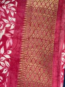 Elegant Pink saree with blouse,