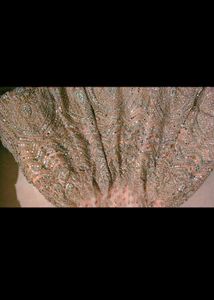 Peach Sparkling Bridal Lehenga Choli