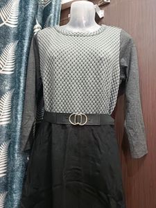 Classy One Piece Woolen Dress