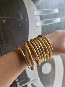 Vintage Gold Tone Snake Bracelet