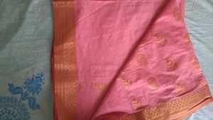 pink silk saree