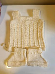 Handmade Knit Baby Outfit