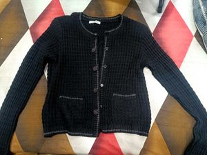 Black Knit Cardigan