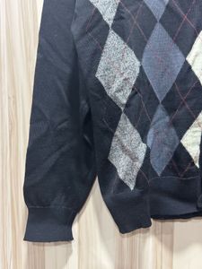 Lacoste Pure Wool Black Cardigan