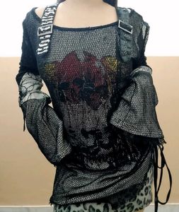 Skull Print Punk rave