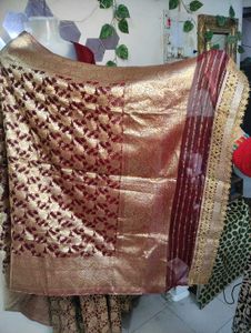 Heavy Maroon Gharara Set 🥀✨