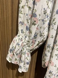Floral Ruffle Off-Shoulder Blouse