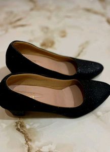 Sparkly Black Heels