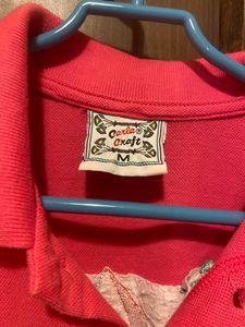 Hot Pink Collared Tshirt
