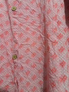 Pink Printed Kurta