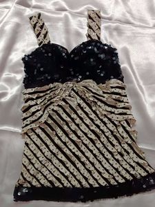 Striped Sequin Top