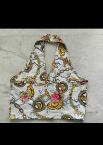 Pintersty Patterned Halterneck Top