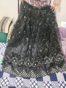 Heavy Wedding Elegant BlackLehenga Choli