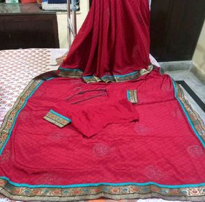 New Red Saree ♥️🔥Pretty