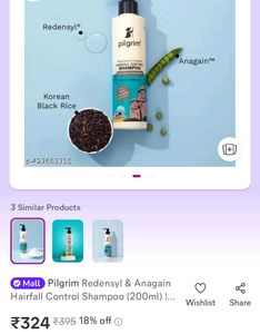 Brand New Pilgrim Shampoo Redensyl &amp; Anagain