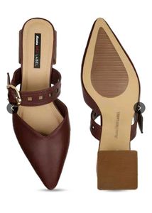 Bata Maroon Mules