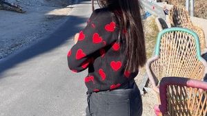 Heart Print Cardigan