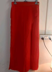 Asymmetric Skirt Plazo Front Slit