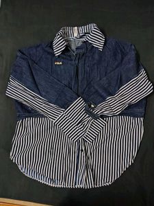 Fila Denim &amp; Stripe Jacket