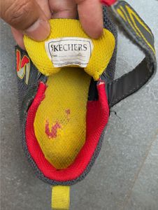 Grey Skechers Kids Shoes (13 cm)