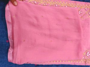 Unstiched Pink kurti set