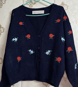 Floral Knit Cardigan