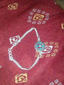 Silver Tone Floral Bracelet