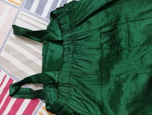 Dark Green Colour Party Wear Top