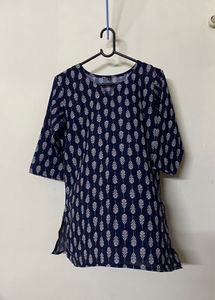 Blue Short Kurti