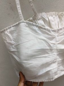 White Crop Top