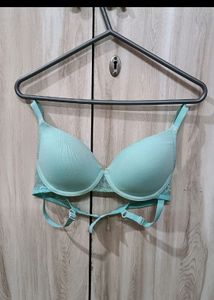 Combo of 2 Zivame Padded lace bra (Red and Light Blue)