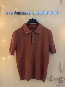 Mens Knitted Polo Shirt