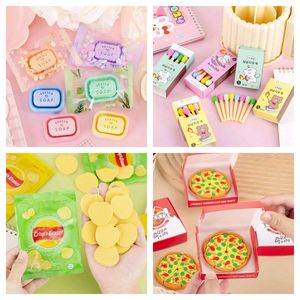 Pack Of 4 Different Design Erasers