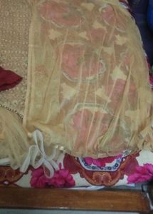 Gold Net Prom Dress