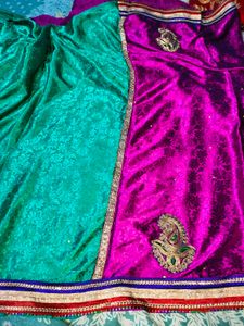 Rose Colour Saree