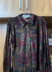 Paisley Velvet Top Type Shirt