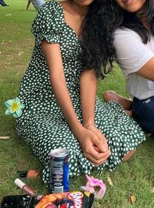 Polka Dot Midi Dress