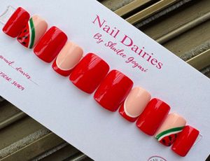 Red Watermelon Press-On Nails
