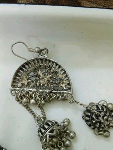 Oxidized Jhumka Earrings