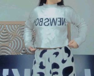 Korean Crop Sweater 🤍✨