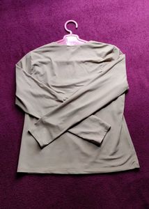 Square Neck Long Sleeve Top