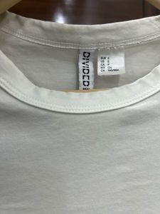 H&amp;m White Long Sleeve Top