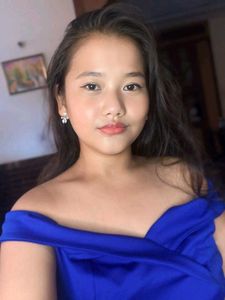 Royal Blue Off-Shoulder Slit Dress