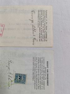 Vintage Cheques Of 1927 &amp; 1941