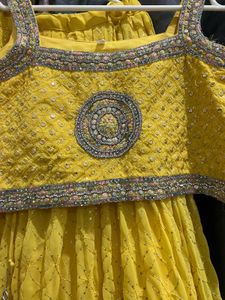 Yellow Embellished Lehenga Choli