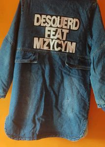 Denim Woolen Overcoat